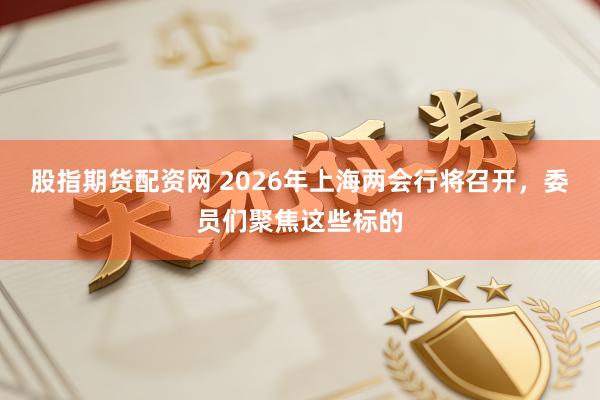 股指期货配资网 2026年上海两会行将召开，委员们聚焦这些标的